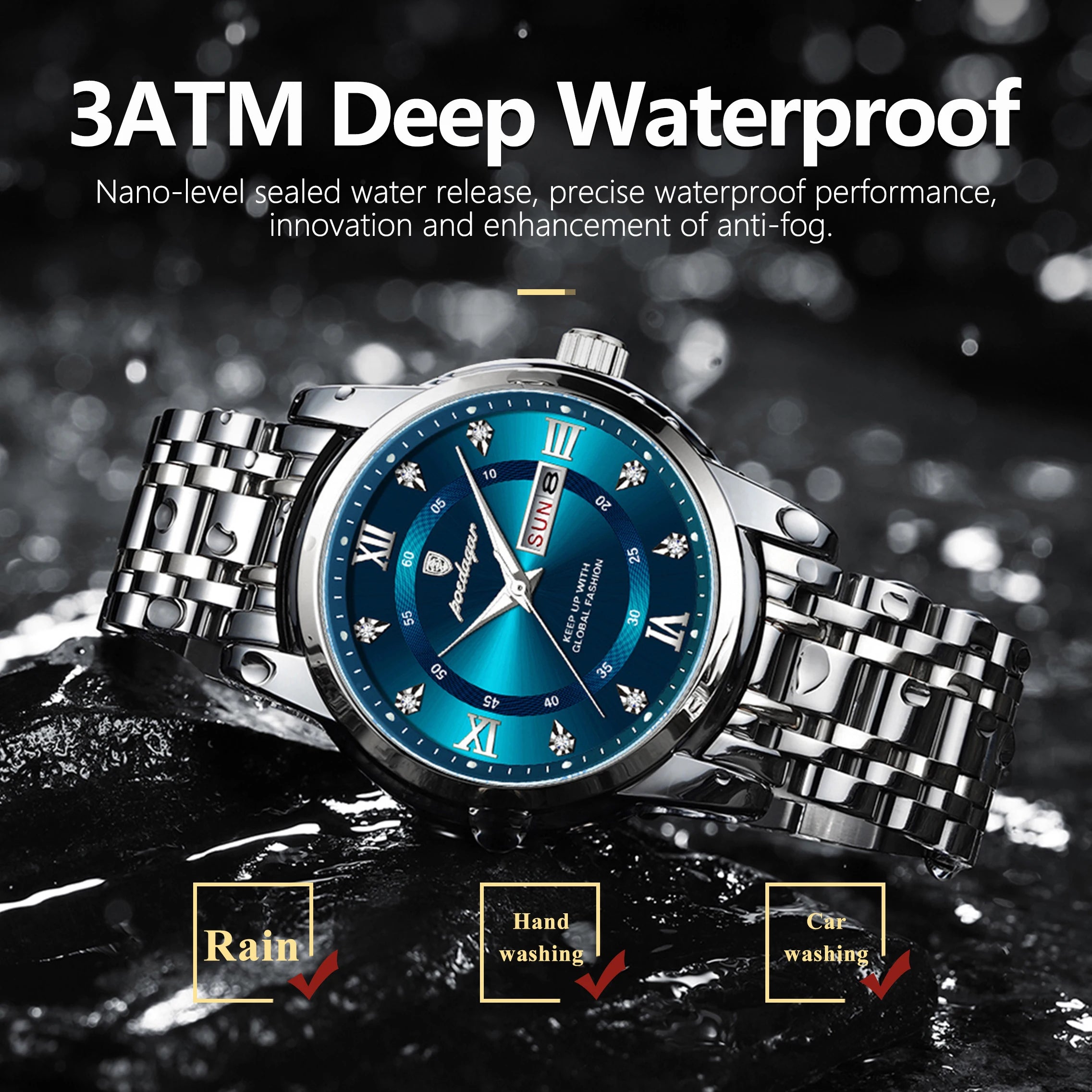 Poedagar Élite™ | Stainless Steel Quartz Watch