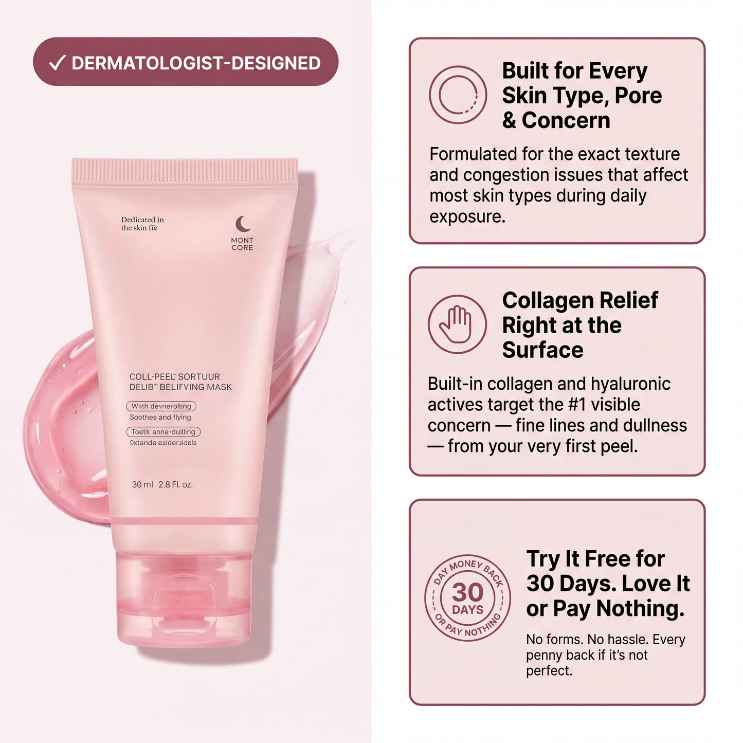 CollaPeel™ - Anti-Wrinkle, Acne Firming Mask