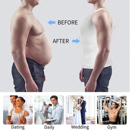 Men's Body Shaper Vest - 2pcs