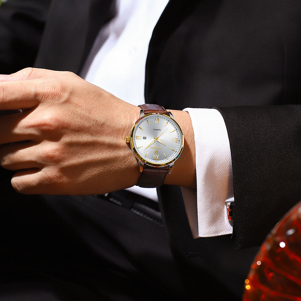 POEDAGAR business watch -Gold white